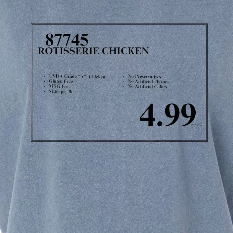 4.99 Rotisserie Chicken Sign Garment-Dyed Women's Muscle Tee