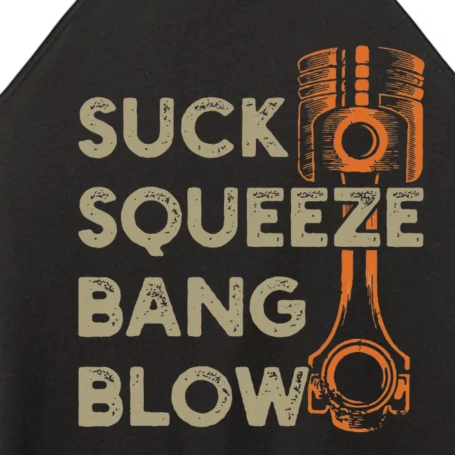 4 Stroke Cycle Suck Squeeze Bang Blow Piston Mechanic Women’s Perfect Tri Rocker Tank