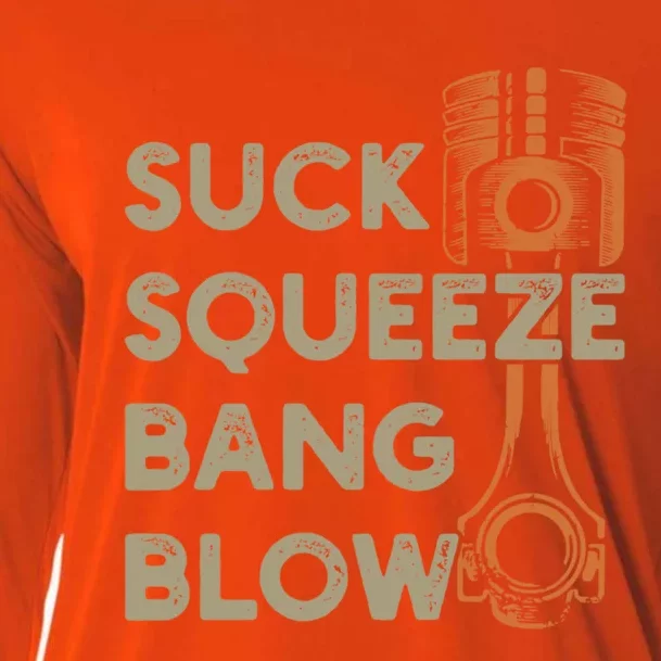 4 Stroke Cycle Suck Squeeze Bang Blow Piston Mechanic Gift Cooling Performance Long Sleeve Crew