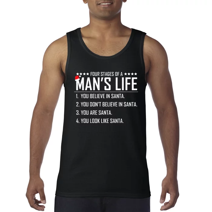 4 Stages Of A Man's LifeFunny SantaChristmas Gifts Tank Top