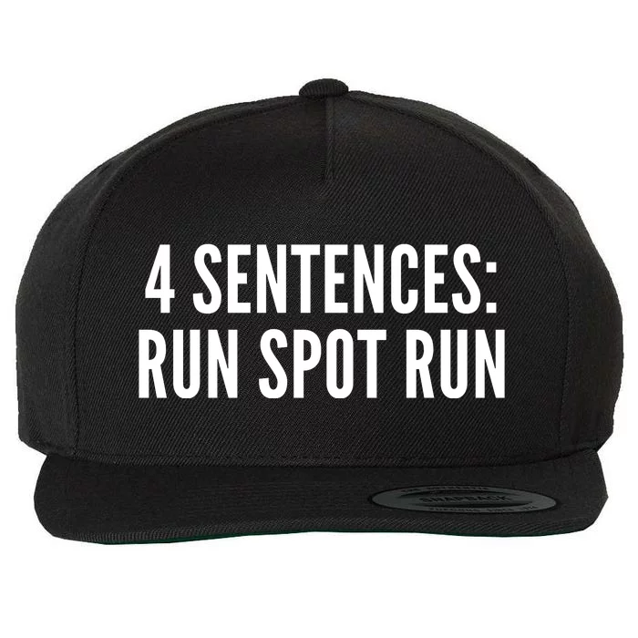 4 Sentences Run Spot Run 2024 Wool Snapback Cap