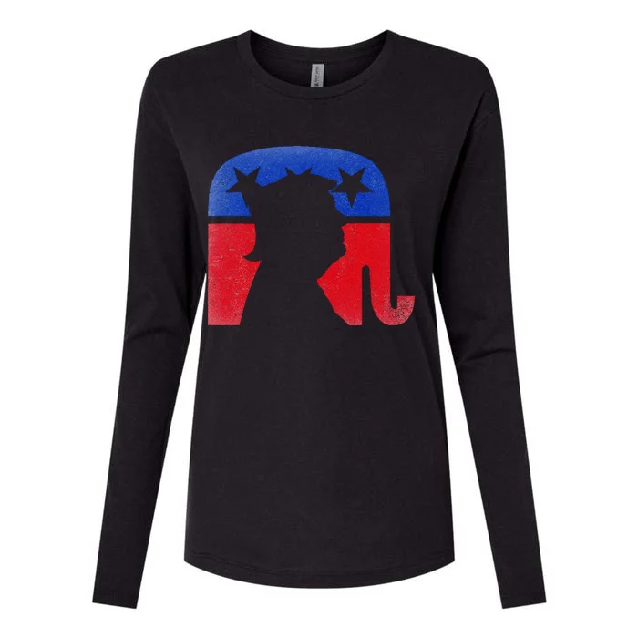 45 Squared Second Term Usa Womens Cotton Relaxed Long Sleeve T-Shirt