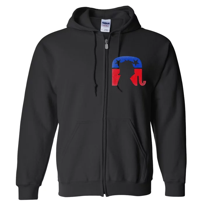 45 Squared Second Term Usa Vintage Full Zip Hoodie