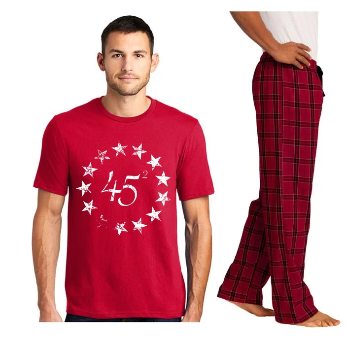 45 Squared Trump Betsy Ross Flag 2020 Second Term Pajama Set