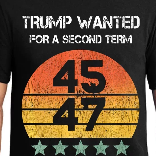 45 Squared Trump Wanted For Second Term 2024 Pajama Set