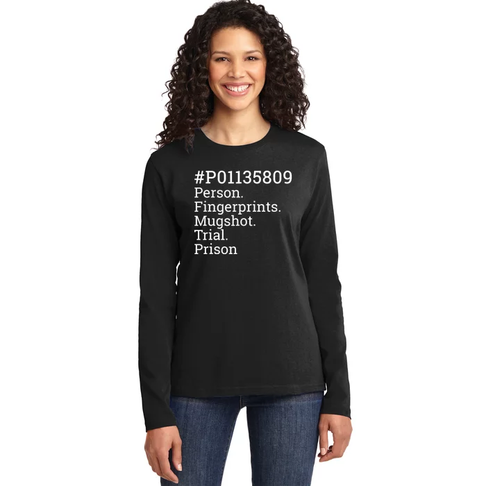 45 Steps To Justice A Political Parody Ladies Long Sleeve Shirt