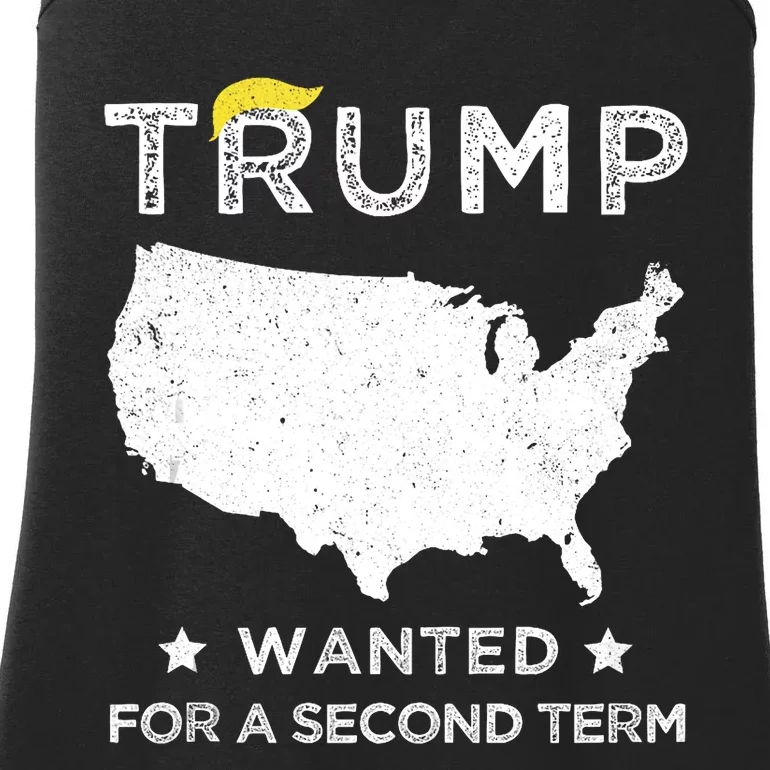 45 SQUARED TRUMP WANTED FOR SECOND TERM 2024 Ladies Essential Tank