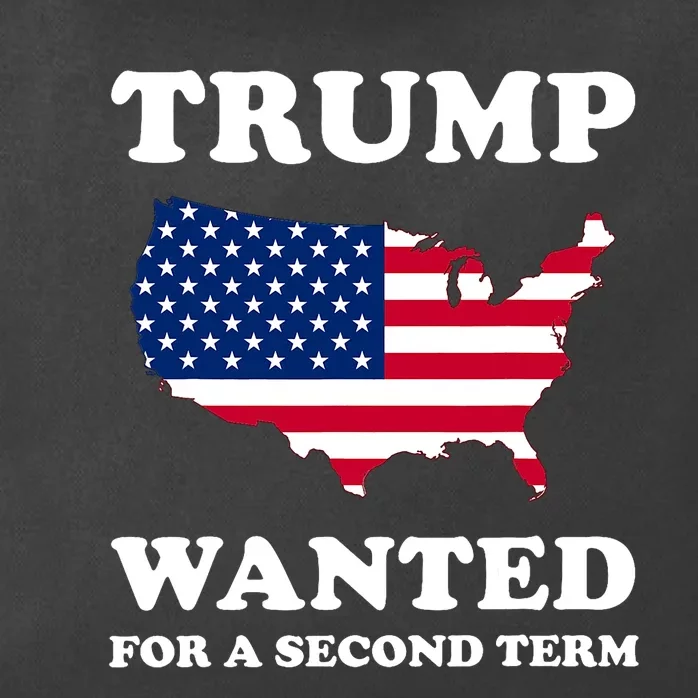 45 SQUARED TRUMP WANTED FOR SECOND TERM 2024 Pro Trump Zip Tote Bag