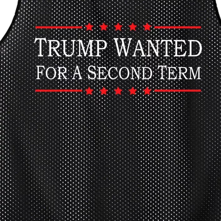 45 Squared Trump Wanted For Second Term 2024 Mesh Reversible Basketball Jersey Tank