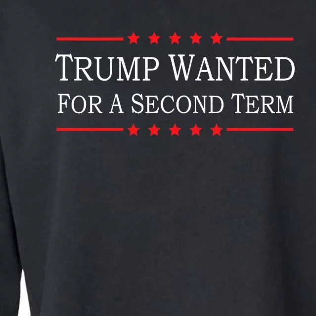 45 Squared Trump Wanted For Second Term 2024 Cropped Pullover Crew