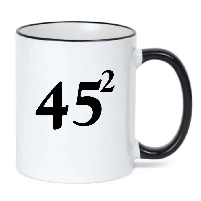 45 Squared Trump 2024 Second Term Black Color Changing Mug