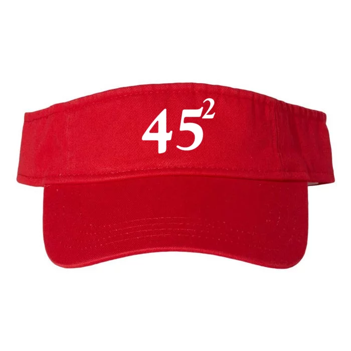 45 Squared Trump 2024 Second Term Valucap Bio-Washed Visor