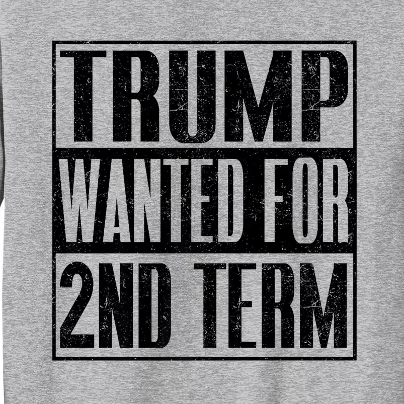 45 Squared Trump Wanted For Second Term 2024 Pro Trump Tall Sweatshirt