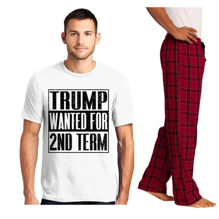 45 Squared Trump Wanted For Second Term 2024 Pro Trump Pajama Set