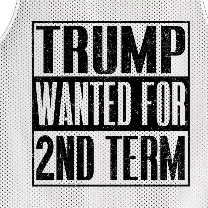 45 Squared Trump Wanted For Second Term 2024 Pro Trump Mesh Reversible Basketball Jersey Tank