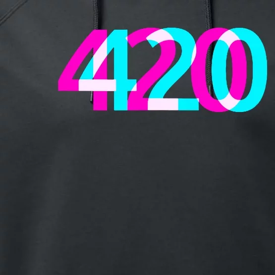 420 Stoner Weed Cannabis Marijuana Kush Joint Performance Fleece Hoodie