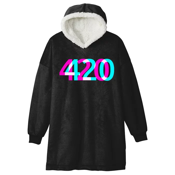 420 Stoner Weed Cannabis Marijuana Kush Joint Hooded Wearable Blanket