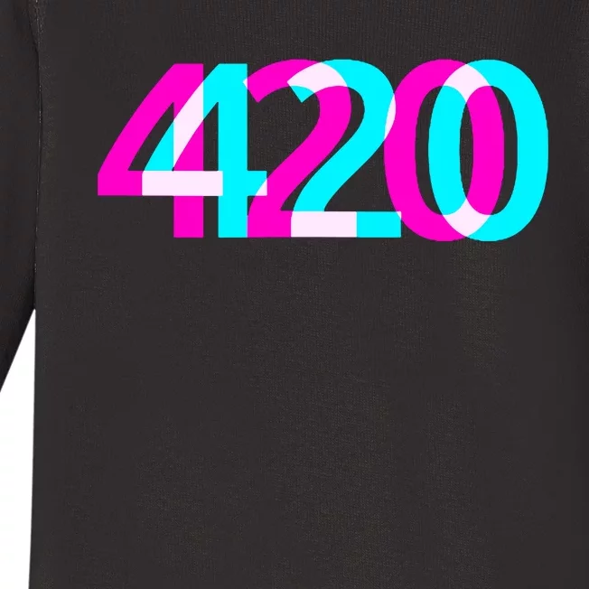 420 Stoner Weed Cannabis Marijuana Kush Joint Baby Long Sleeve Bodysuit