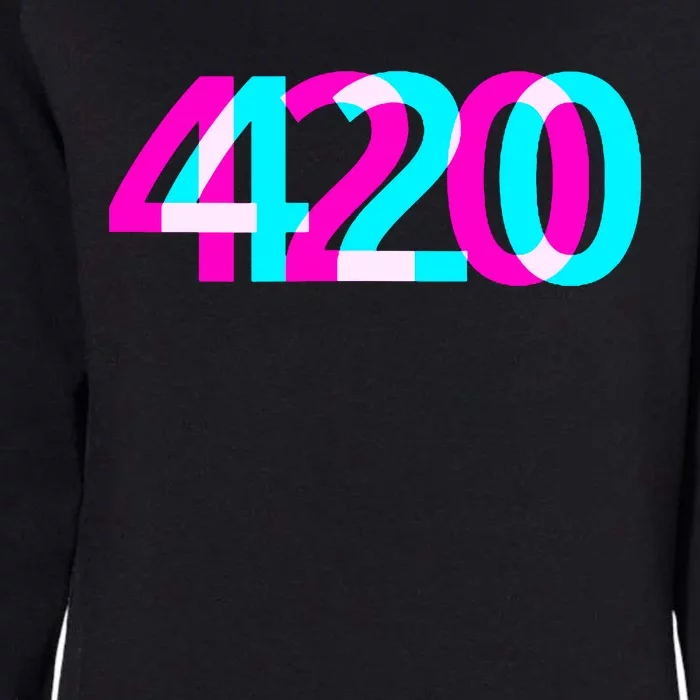 420 Stoner Weed Cannabis Marijuana Kush Joint Womens California Wash Sweatshirt