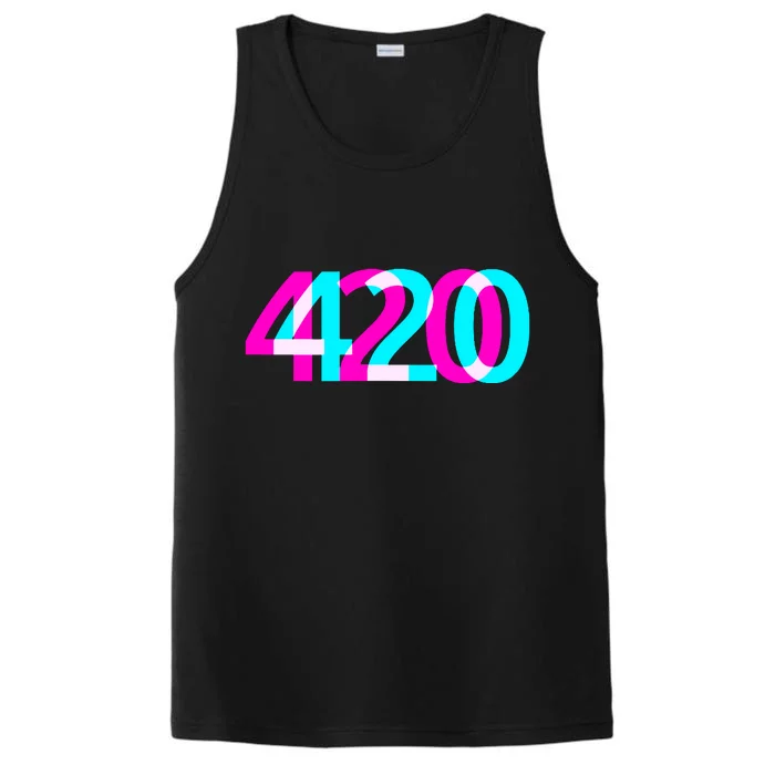 420 Stoner Weed Cannabis Marijuana Kush Joint Performance Tank