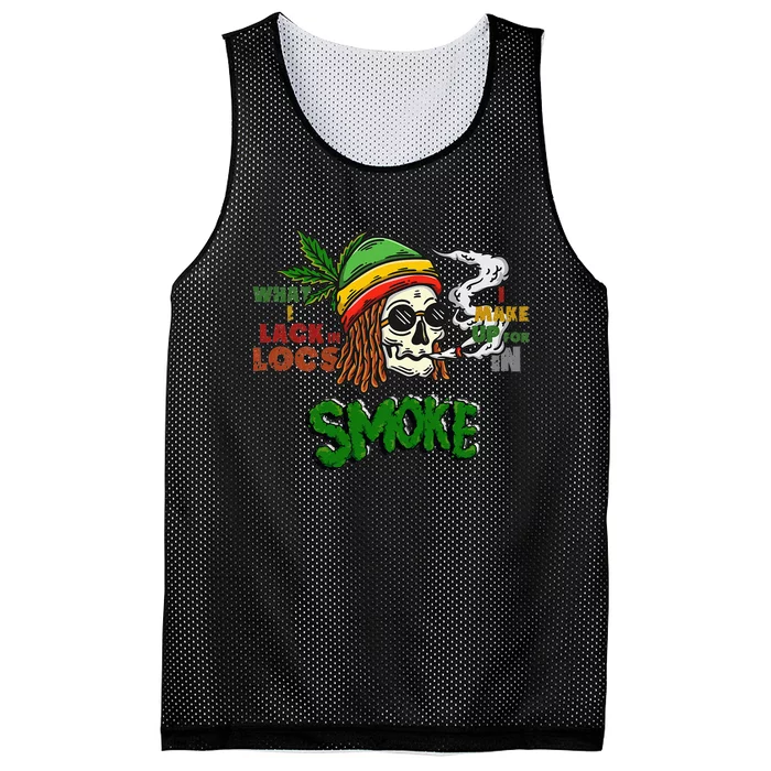 420 Smoke Weed Funny Marijuana Cannabis Leaf Rasta Mesh Reversible Basketball Jersey Tank