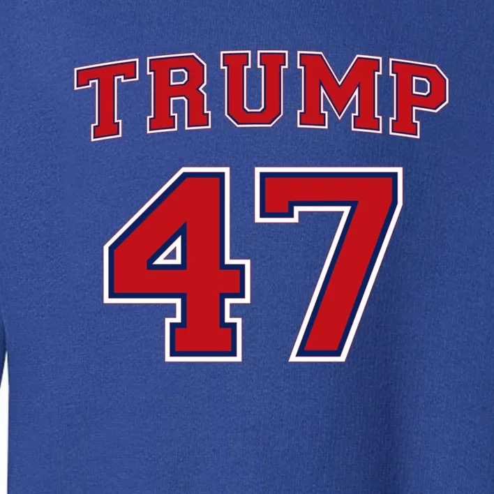 47 Trump 2024 Vote President Donald Trump 47th President Cute Gift Toddler Sweatshirt