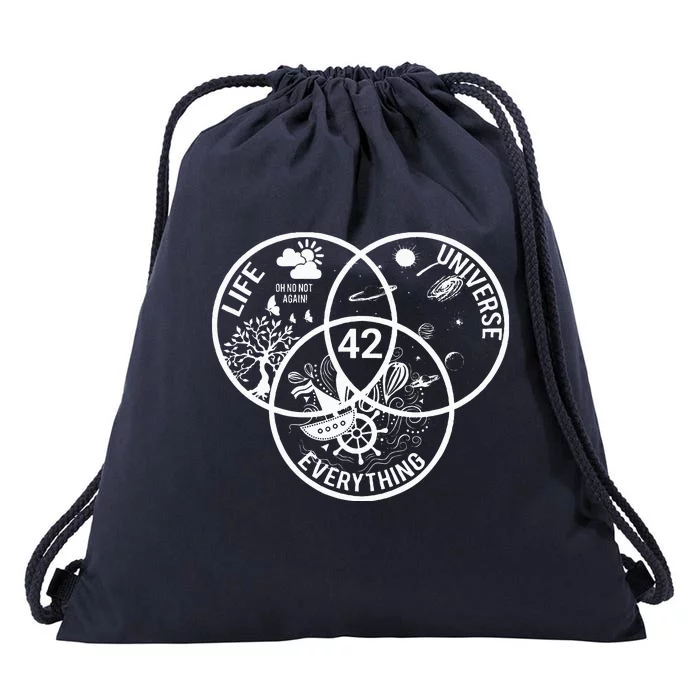 42 The Answer To Life The Universe And Everything Drawstring Bag