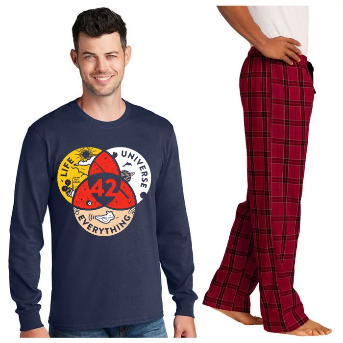 42 The Answer To Life The Universe And Everything Long Sleeve Pajama Set