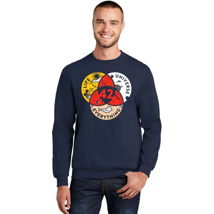 42 The Answer To Life The Universe And Everything Tall Sweatshirt