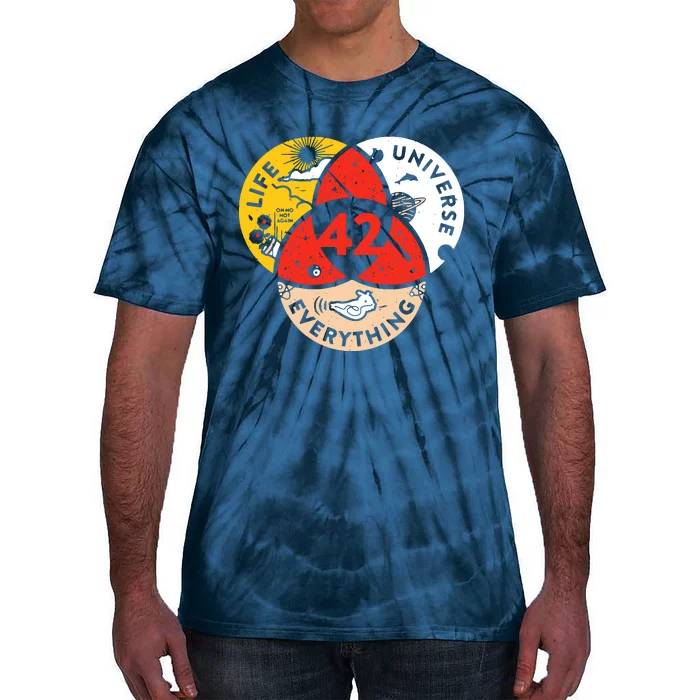 42 The Answer To Life The Universe And Everything Tie-Dye T-Shirt