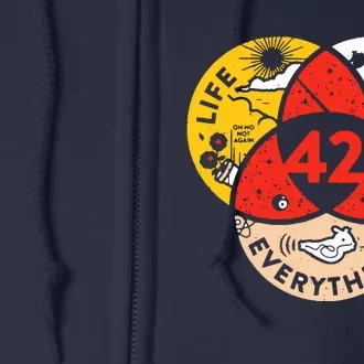 42 The Answer To Life The Universe And Everything Full Zip Hoodie