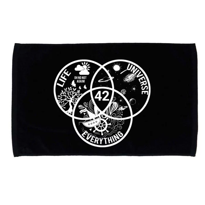 42 The Answer To Life The Universe And Everything Gift Microfiber Hand Towel