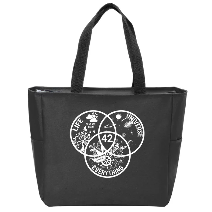 42 The Answer To Life The Universe And Everything Gift Zip Tote Bag