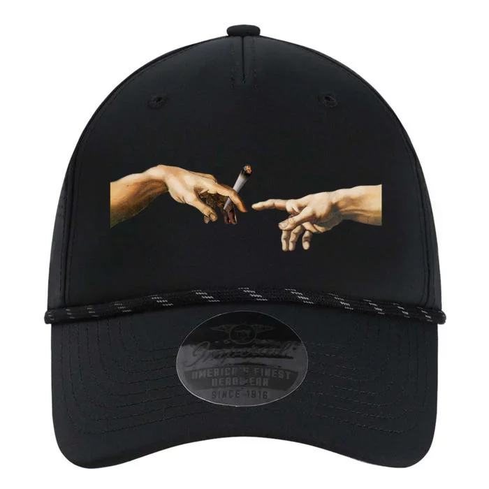 420 The Creation Of Adam Michelangelo Weed Joint Vintage Great Gift Performance The Dyno Cap