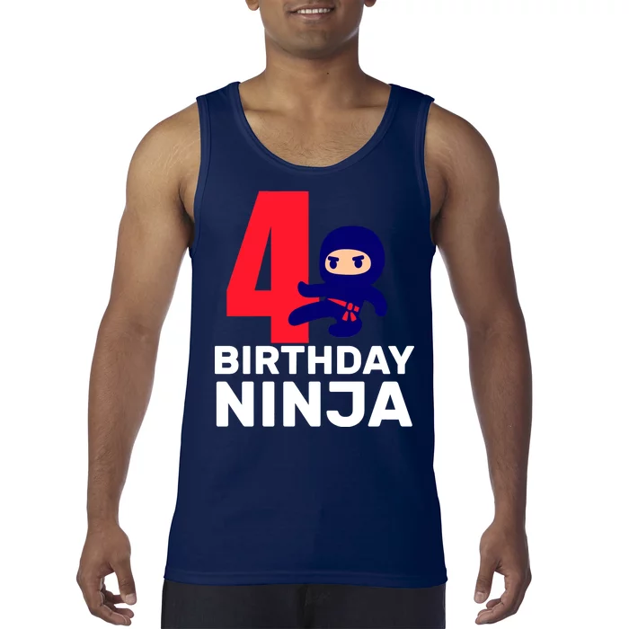 4th Birthday Ninja Tank Top