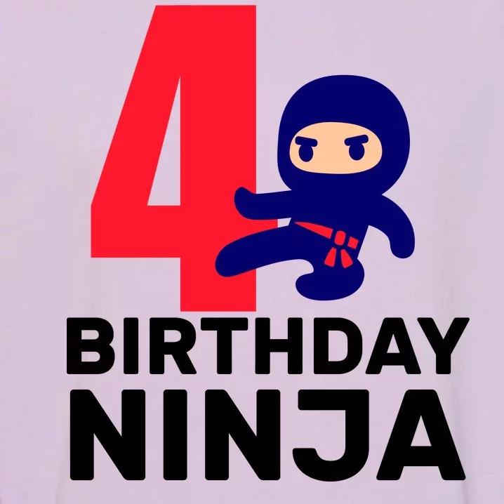 4th Birthday Ninja Garment-Dyed Sweatshirt