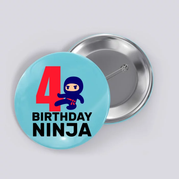 4th Birthday Ninja Button