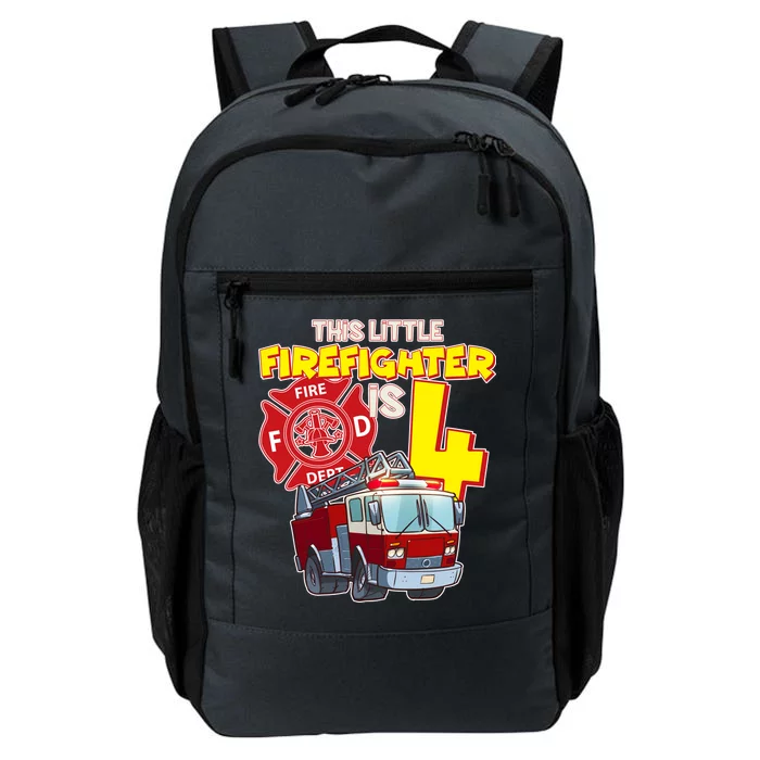 4th Birthday This Little Firefighter Is Four Daily Commute Backpack