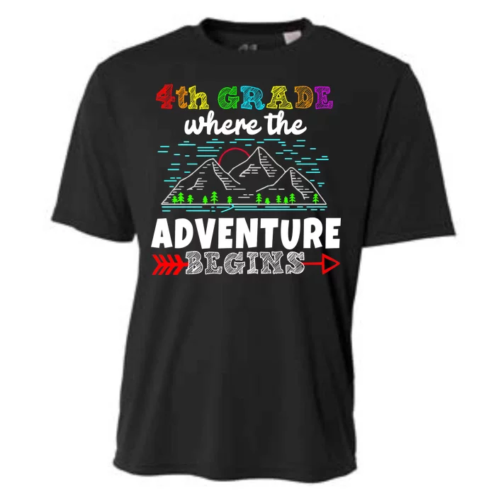 4th Grade Is Where The Adventure Begins Cooling Performance Crew T-Shirt