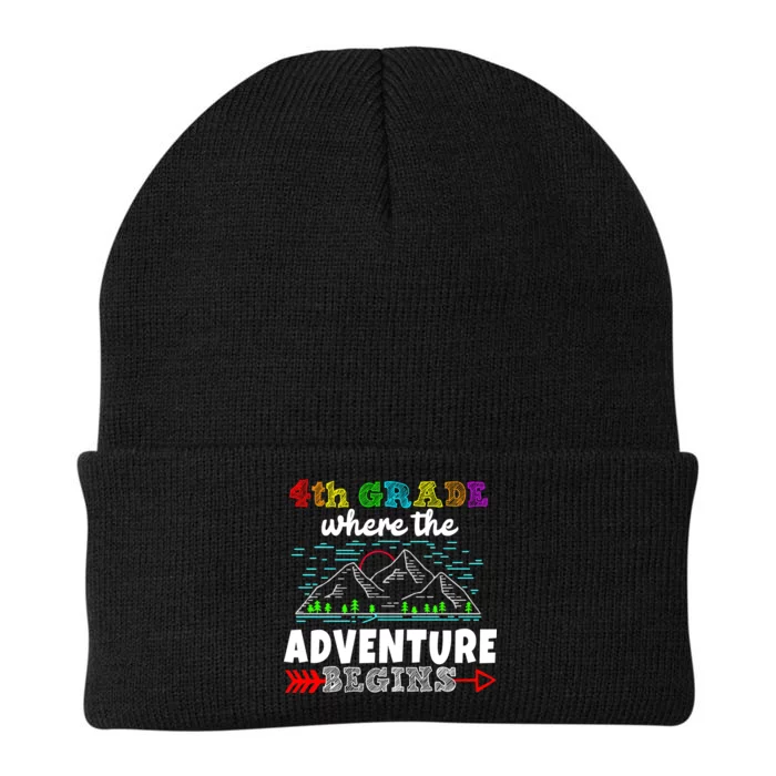 4th Grade Is Where The Adventure Begins Knit Cap Winter Beanie