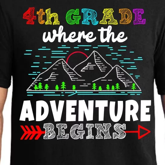 4th Grade Is Where The Adventure Begins Pajama Set