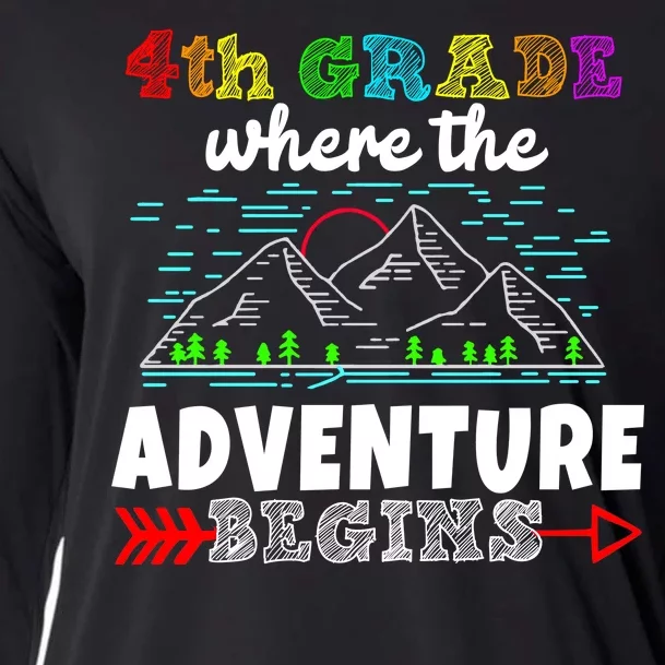 4th Grade Is Where The Adventure Begins Cooling Performance Long Sleeve Crew