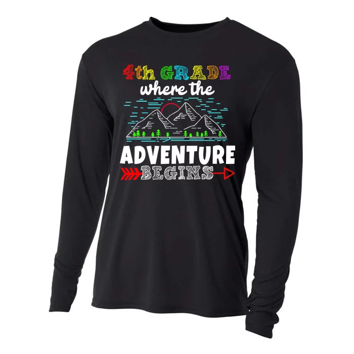 4th Grade Is Where The Adventure Begins Cooling Performance Long Sleeve Crew