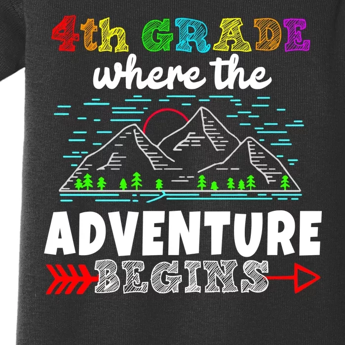 4th Grade Is Where The Adventure Begins Baby Bodysuit