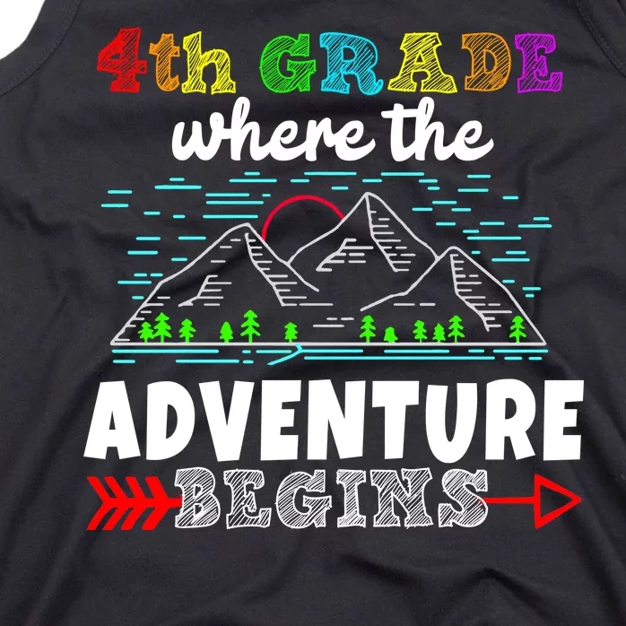 4th Grade Is Where The Adventure Begins Tank Top