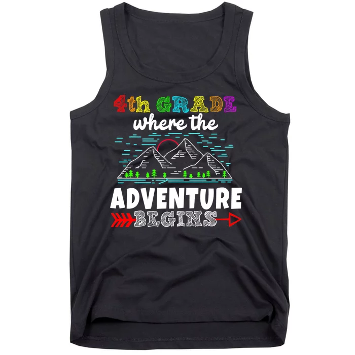 4th Grade Is Where The Adventure Begins Tank Top