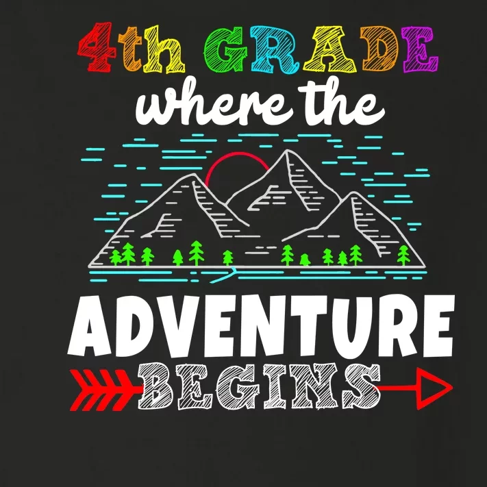 4th Grade Is Where The Adventure Begins Toddler Long Sleeve Shirt