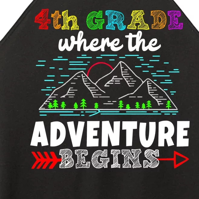 4th Grade Is Where The Adventure Begins Women’s Perfect Tri Rocker Tank