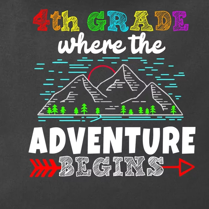 4th Grade Is Where The Adventure Begins Zip Tote Bag