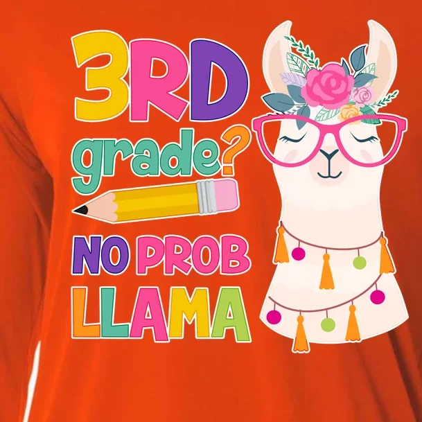 4th Grade? No Prob Llama Cooling Performance Long Sleeve Crew